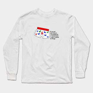 Boxers On Backwards Long Sleeve T-Shirt